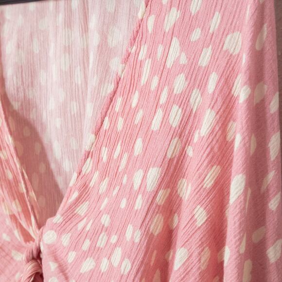 By Anthropologie Womens Top One Size Pink Cottagecore Romantic Blouse Fairycore - Picture 7 of 11